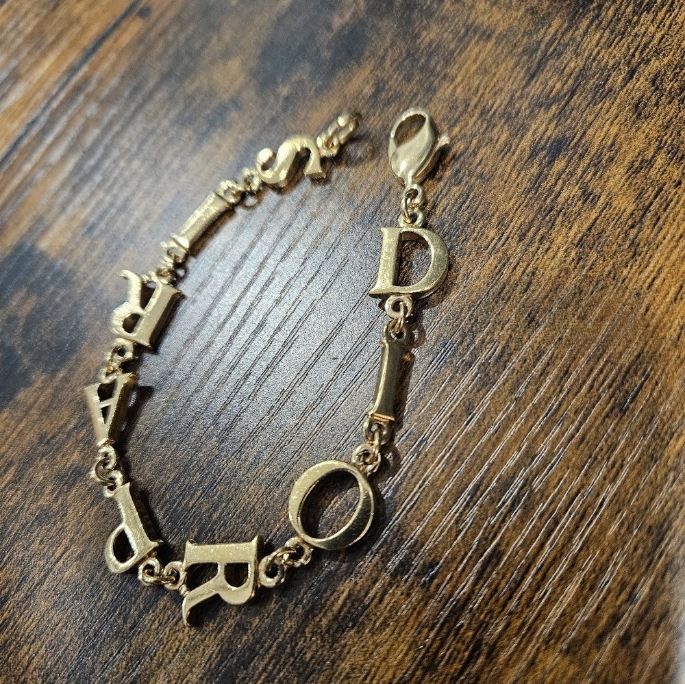 DIOR Gold "Dior Paris" 2000s Bracelet - Picture 5 of 9